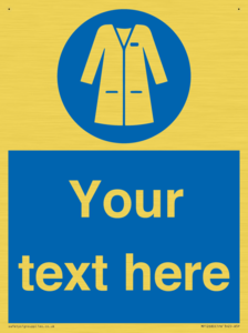 Custom Mandatory: Wear laboratory coat